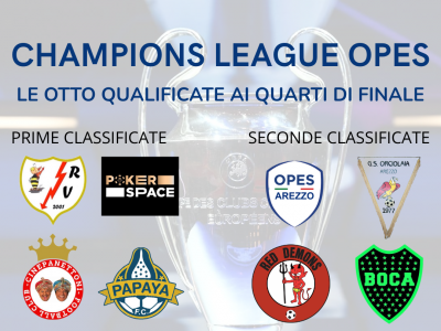 CHAMPIONS LEAGUE OPES: LE QUALIFICATE AI QUARTI DI FINALE